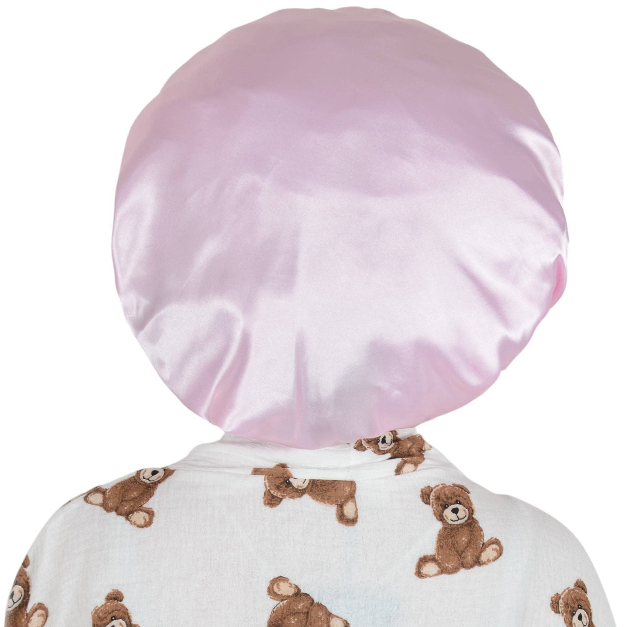 AK Brand - Vente Bonnet de nuit – femme - Bonnet en soie doublé satin avec long ruban à nouer22