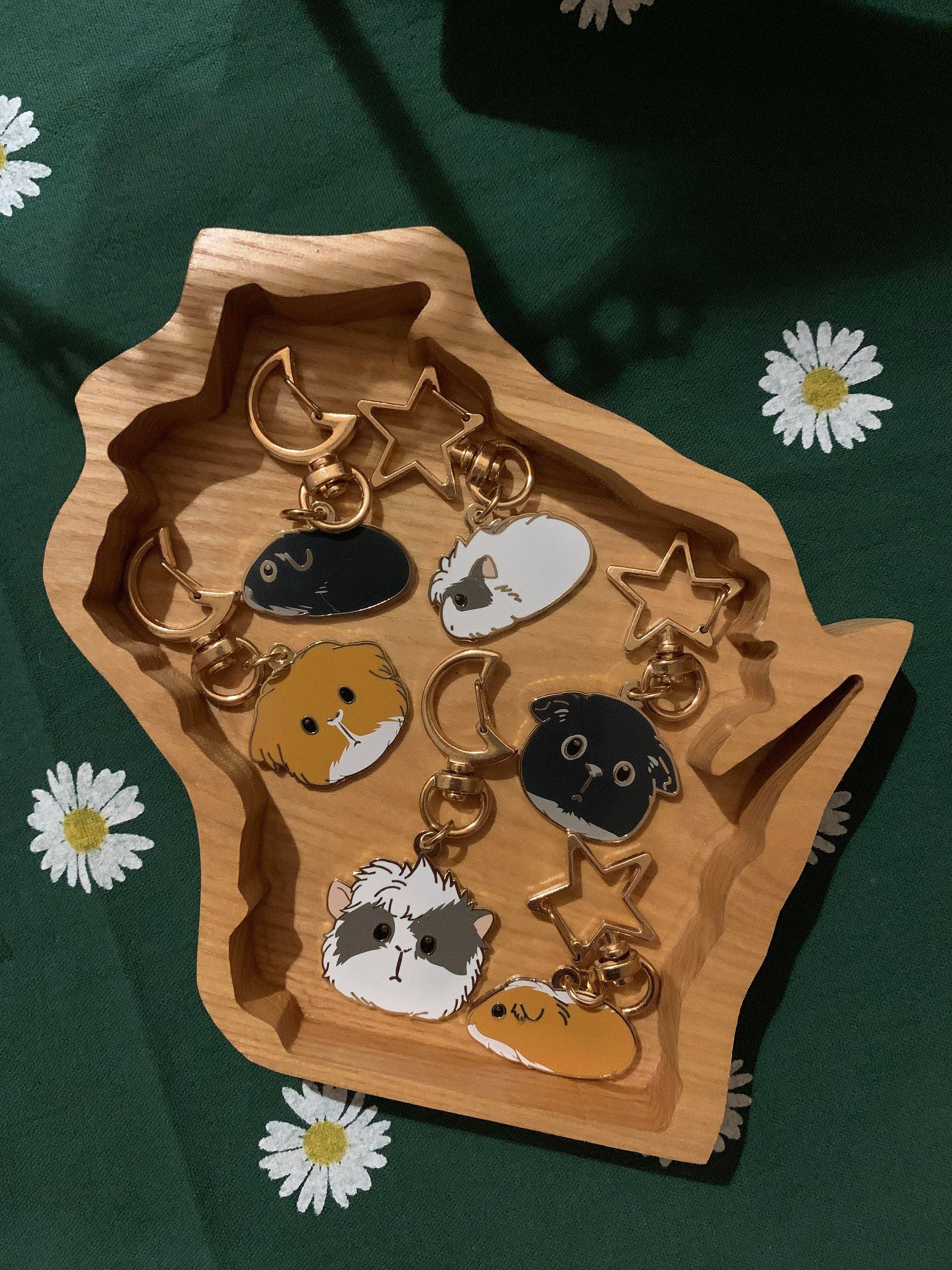 HolyGuacamolly - Wholesale Keychain - Women's - Original Design Guinea Pig Keychains Set2