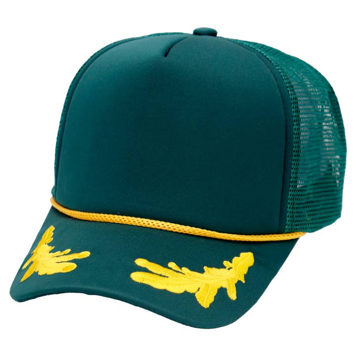 Cap Zone - Wholesale Trucker Hat - Unisex - Captain Oak Leaf Five Panel Foam Trucker Hat