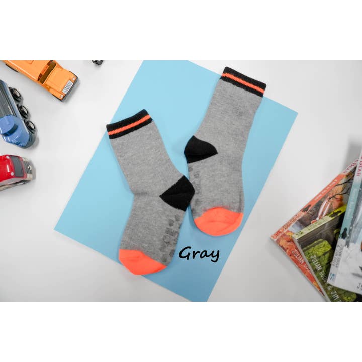 Comfortarians - Wholesale Socks - Kids - Boys Ribbed Cotton Socks Basic Sporty Comfy Soft Kids socks