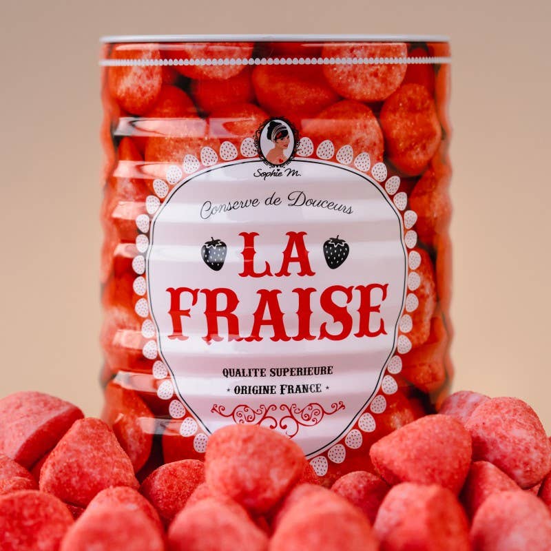 TASTY FRANCE – wholesale Gummy – Canned sweets STRAWBERRY 180g0