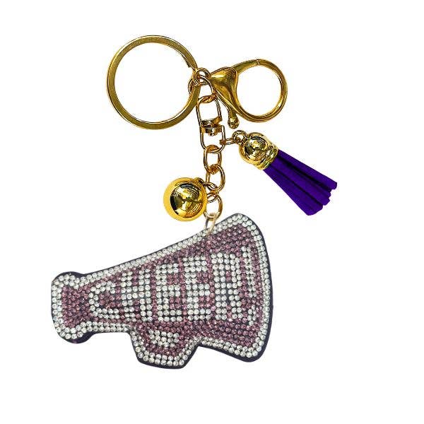 Queens Designs - Wholesale Keychain - Women's - Cheer Crystal Bling Keychains6