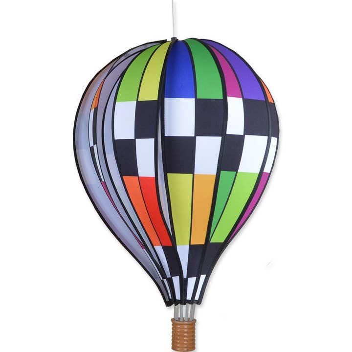 Hot Air Balloon 22 - Checkeredrainbow for wholesale by Premier Kites & Designs