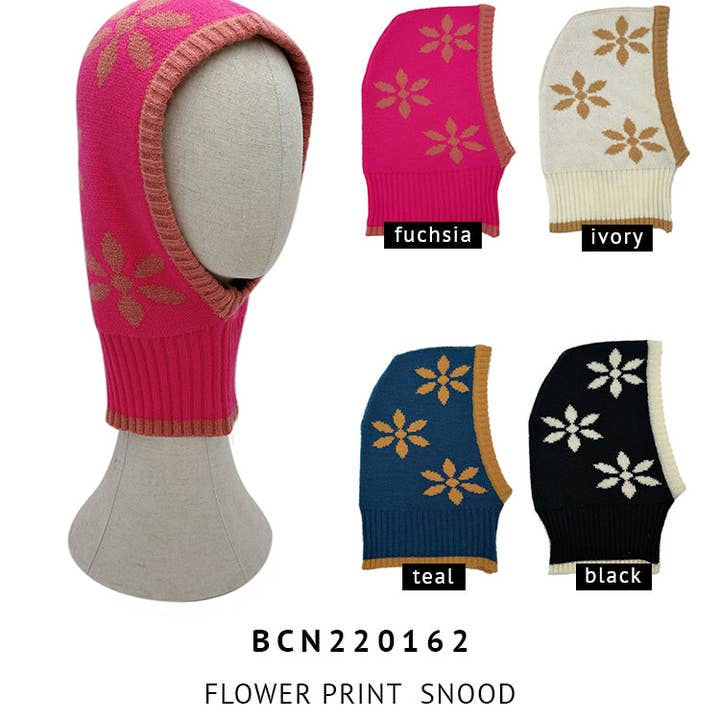 Do Everything In LoveĀ® - Wholesale Balaclava - Women's - Flower Print Snood4