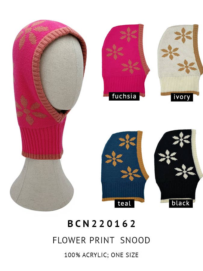 Flower Print Snood for wholesale by Do Everything In LoveĀ®