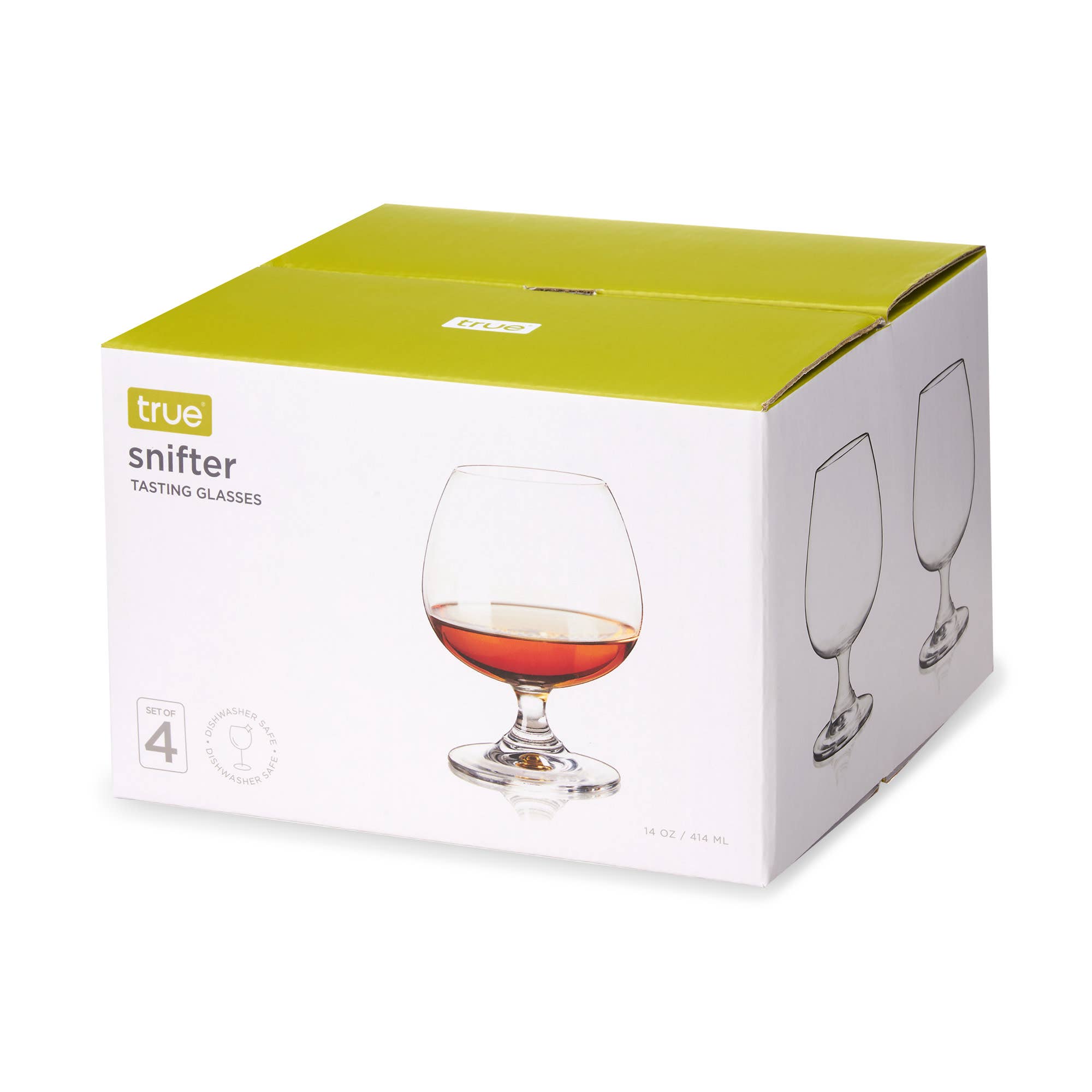 TRUE - Wholesale Cocktail/Liquor Glass - Short Stemmed Crystal Snifter Tasting Glasses Set of 41