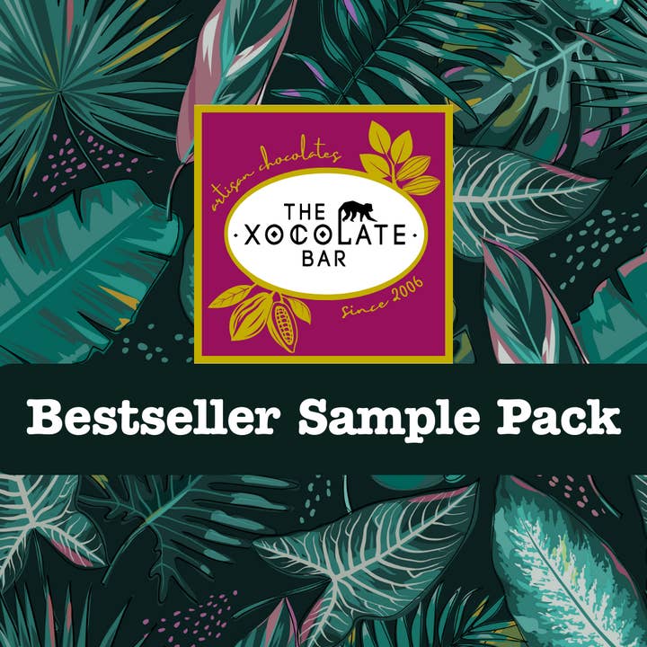 The Xocolate Bar - Wholesale Chocolate - Sample pack of bestsellers - 2 bars plus a 4pc bonbon box