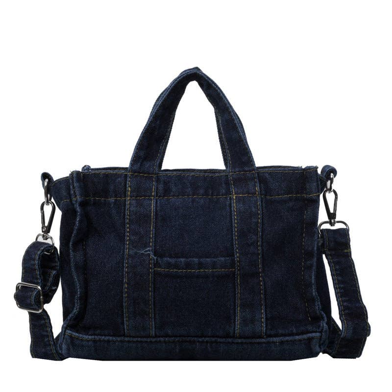 SALINA TRADING INC - Wholesale Shoulder Bag - Women's - Street Retro Large Capacity Denim Handbags1
