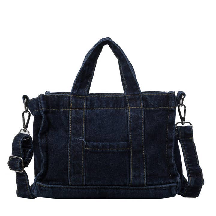 SALINA TRADING INC - Vente Sac porté épaule – femme - Sacs à main en denim grand format au style street rétro1