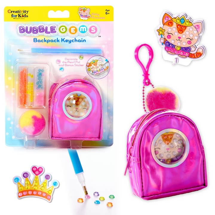 Bubble Gems Keychain Kitty Princess Diamond Painting Kit for wholesale by Faber-Castell / Creativity for Kids
