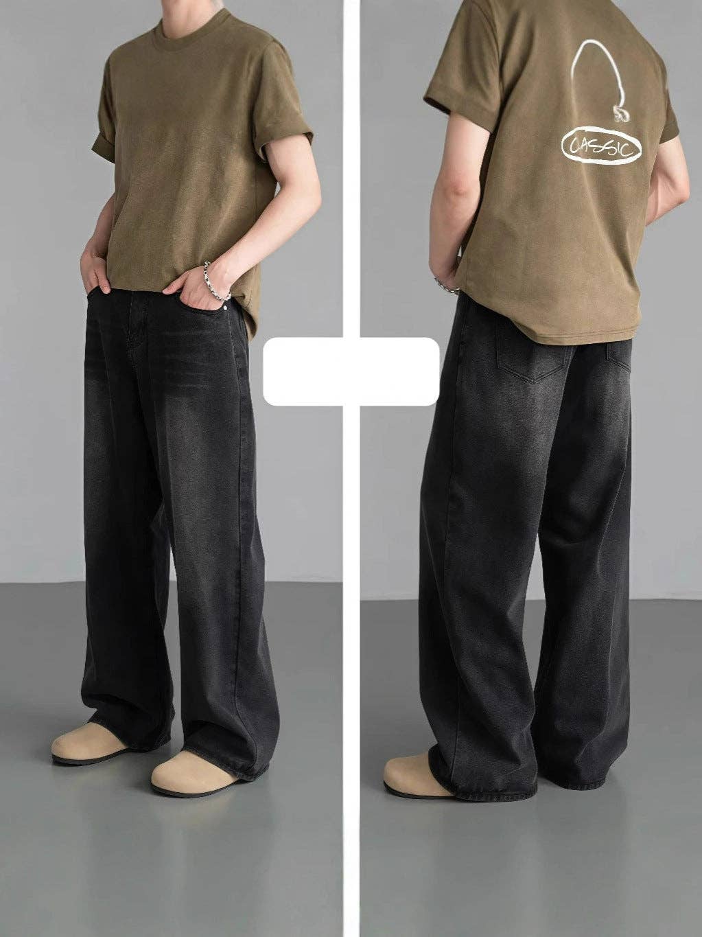 SALINA TRADING INC – Engroshandel Jeans - Herre – Vintage bredbenede denim bukser til mænd6