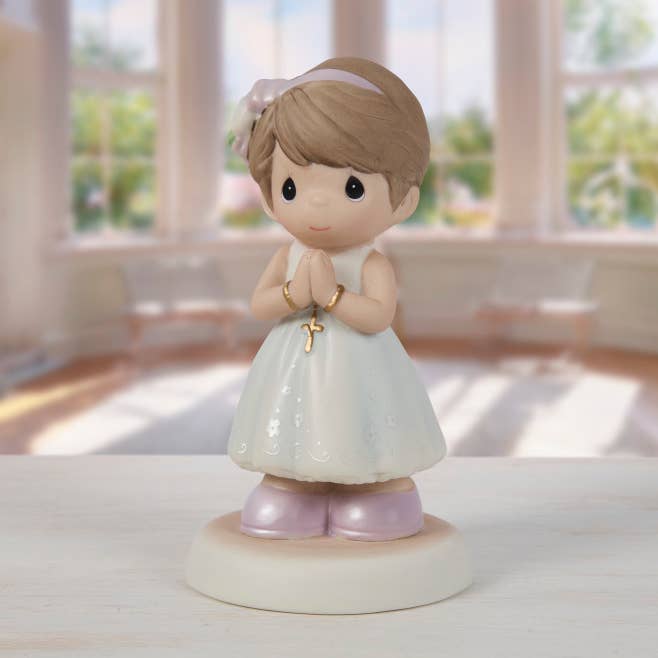 Blessings On Your First Communion Brunette Hair/Medium Skin for wholesale by Precious Moments