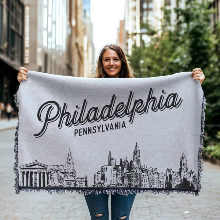 Coperta Philadelphia Pennsylvania City per la vendita all'ingrosso da parte di Benoit's Design Co.