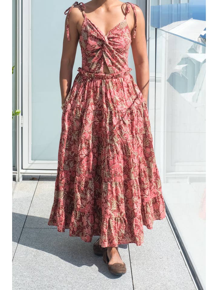 Arifah Studio – wholesale Dress – Women's – Indah Dress - Batik Red