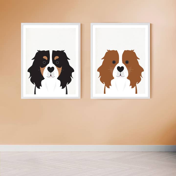 Creative Monsoon - Wholesale Art Print - Cavalier King Charles Spaniel Blenheim Print1