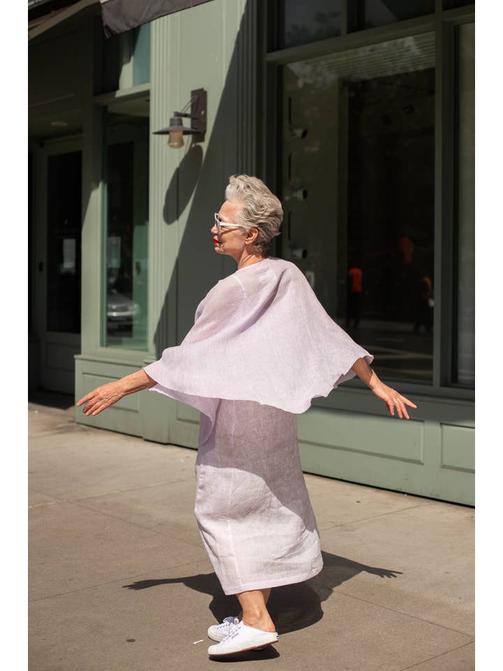 VIKOLINO – Großhandel Poncho – Damen – Leinen-Durchsichtiger (Gaze) Poncho5