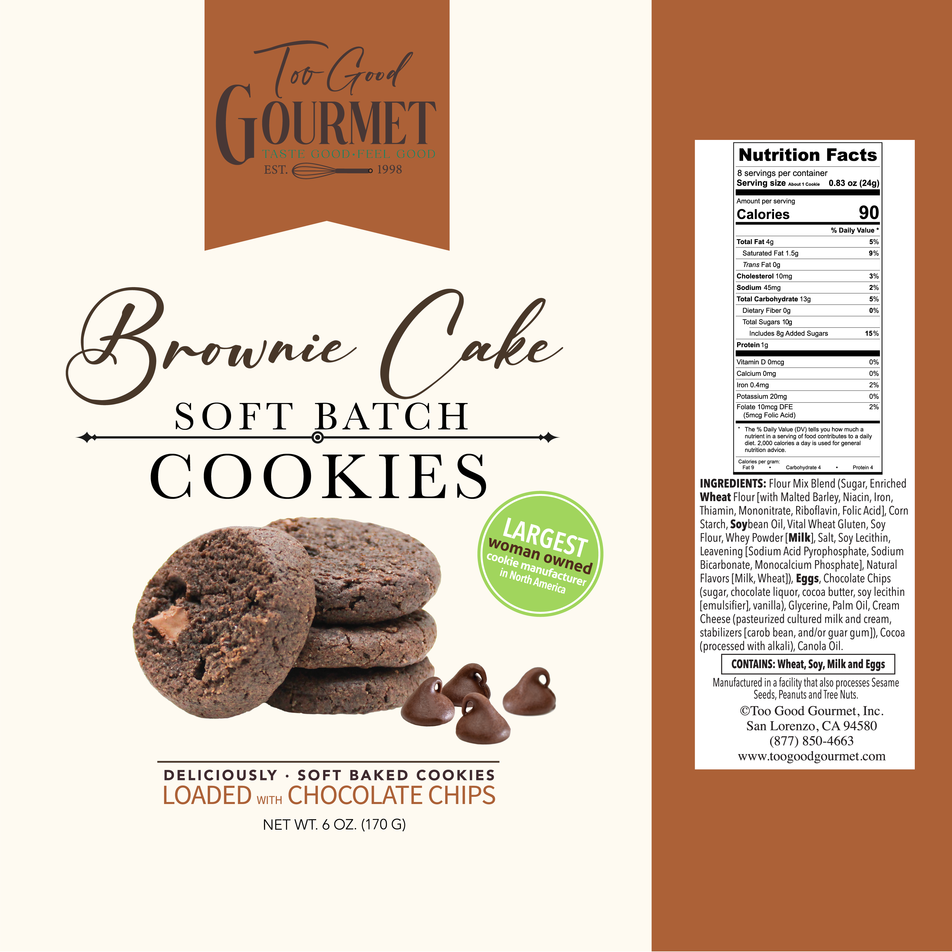 Too Good Gourmet – wholesale Biscuit – Soft Batch Cookies - (Lemon, Brownie, Caramel, & More)!21
