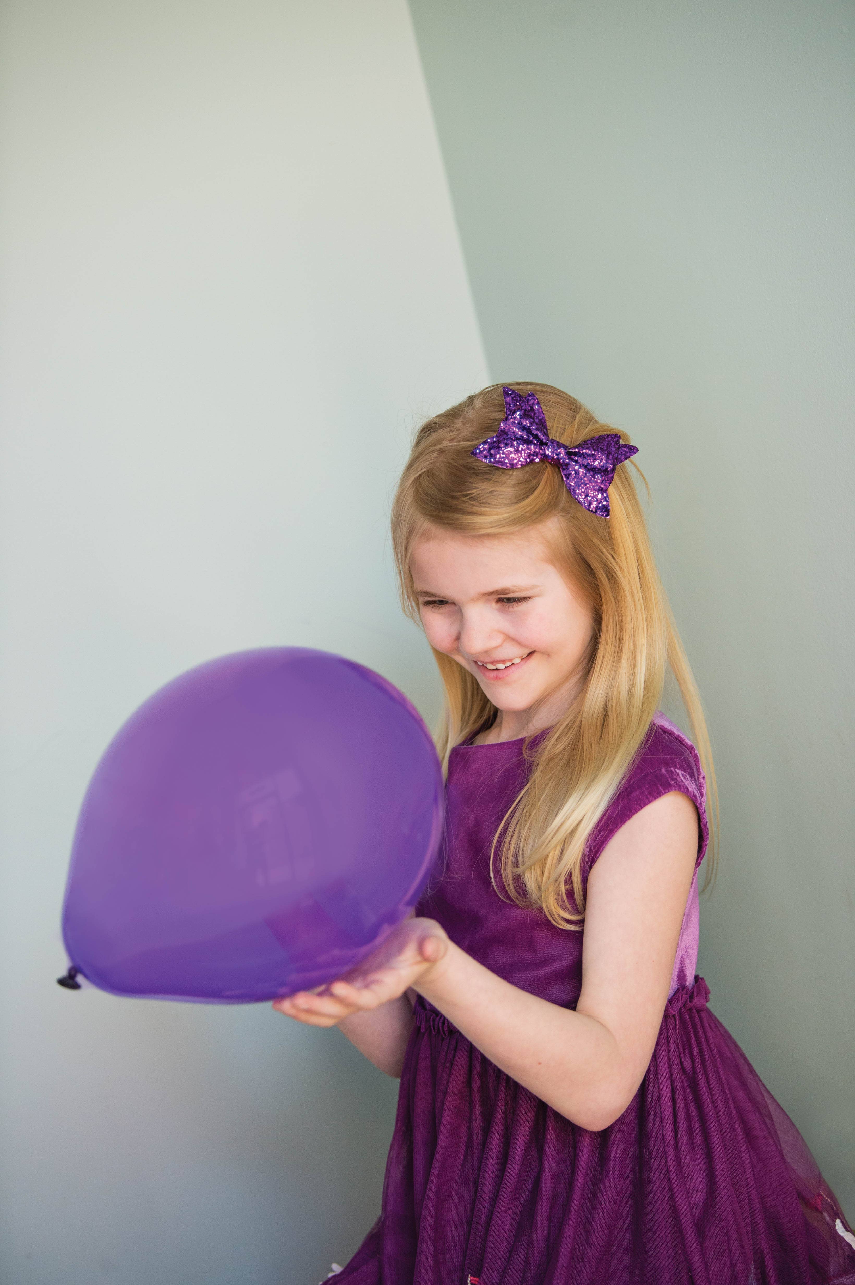 Bows Arts – Engroshandel Hårsløjfe - Børn – Glitter flade buer efter farve1