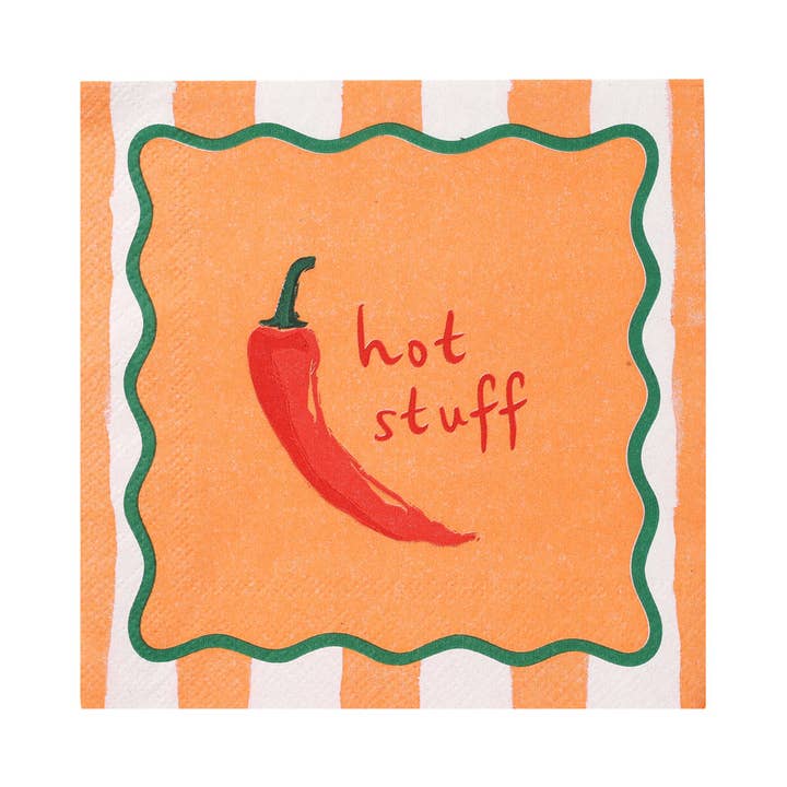 Talking Tables EU - Wholesale Disposable Napkin - Hot Stuff Chilli Paper Napkins - 20 Pack3