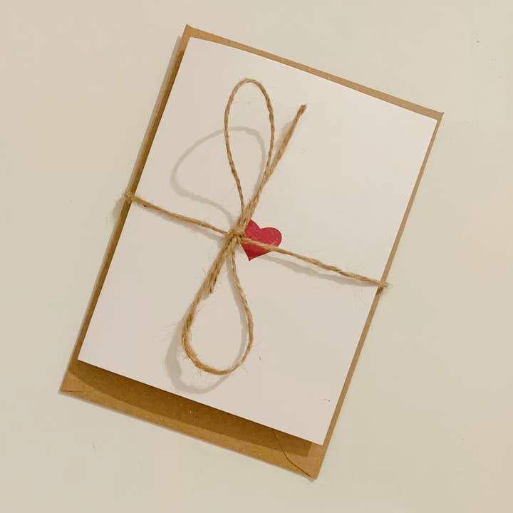 Classic Red Heart Romantic Card for wholesale by Harmony Heaven Gifts