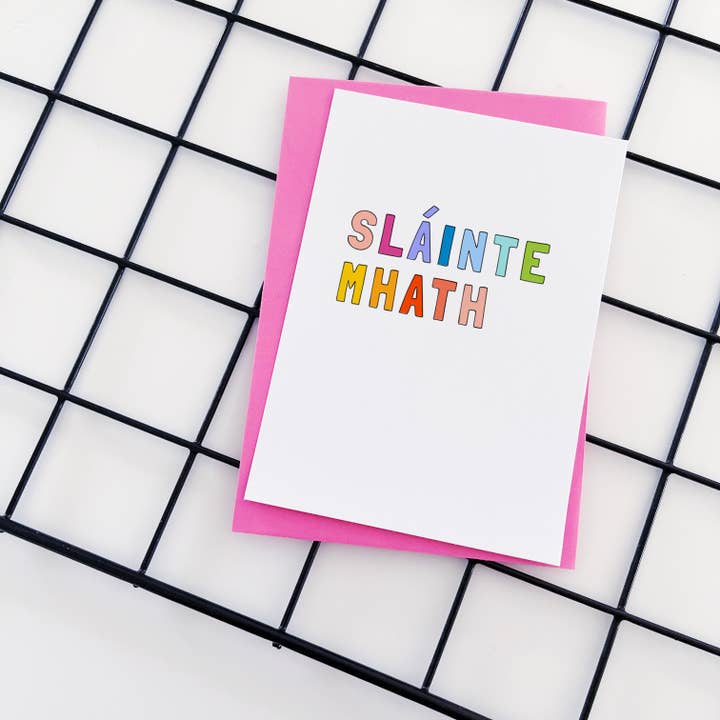 Snappy Crocodile Designs - Wholesale Everyday Greeting Card - Sláinte Mhath Scottish Card