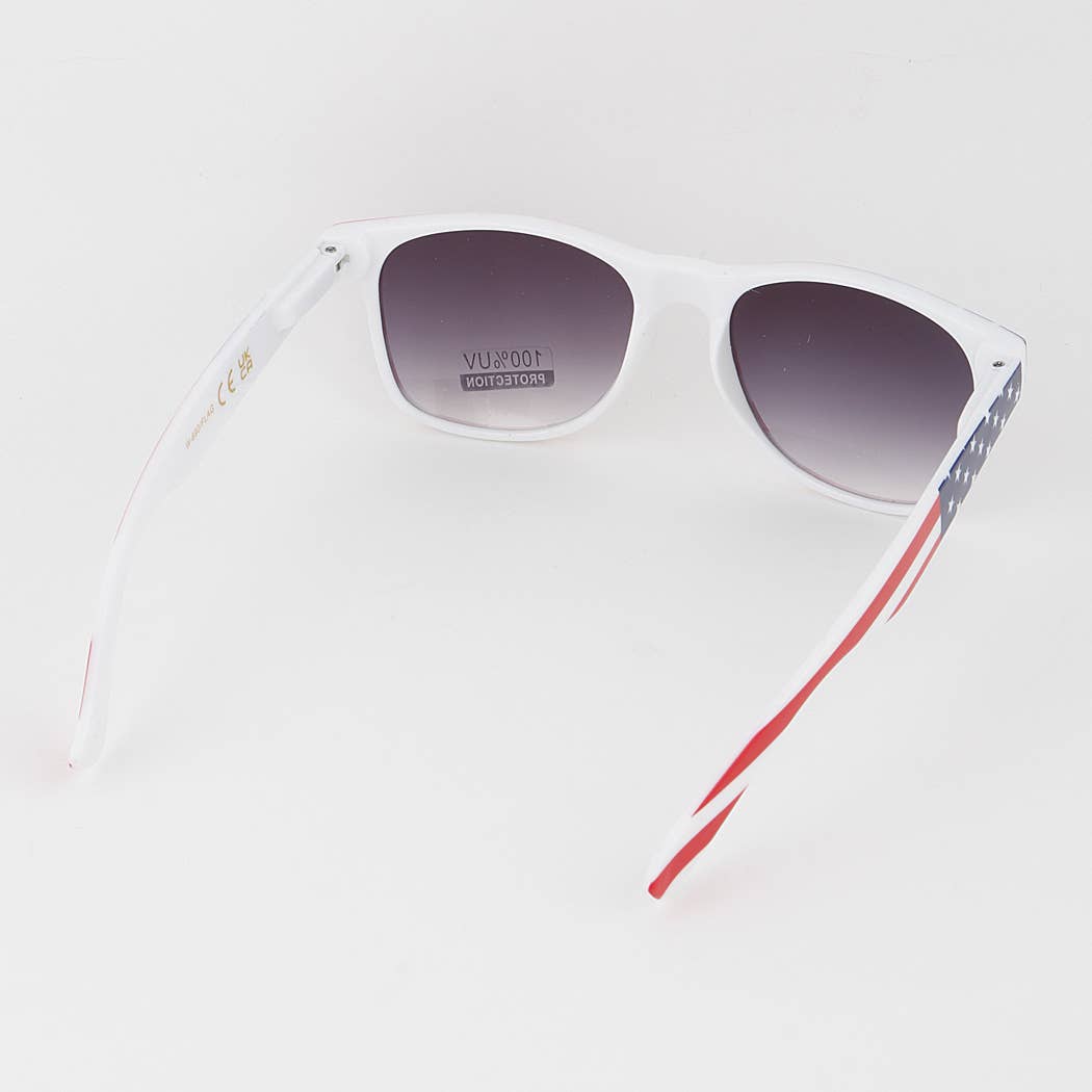 Multicolorido Óculos de sol American Flag Wayfarer para venda a revendedores na Faire4