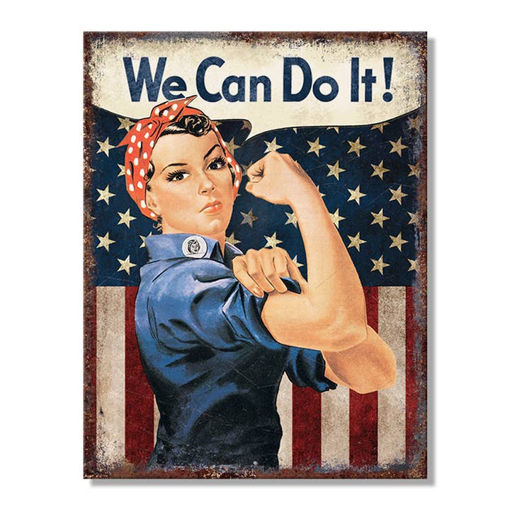 SH - Rosie Do It 21 cm x 27,3 cm Tinnen Bord voor wholesale door Desperate Enterprises