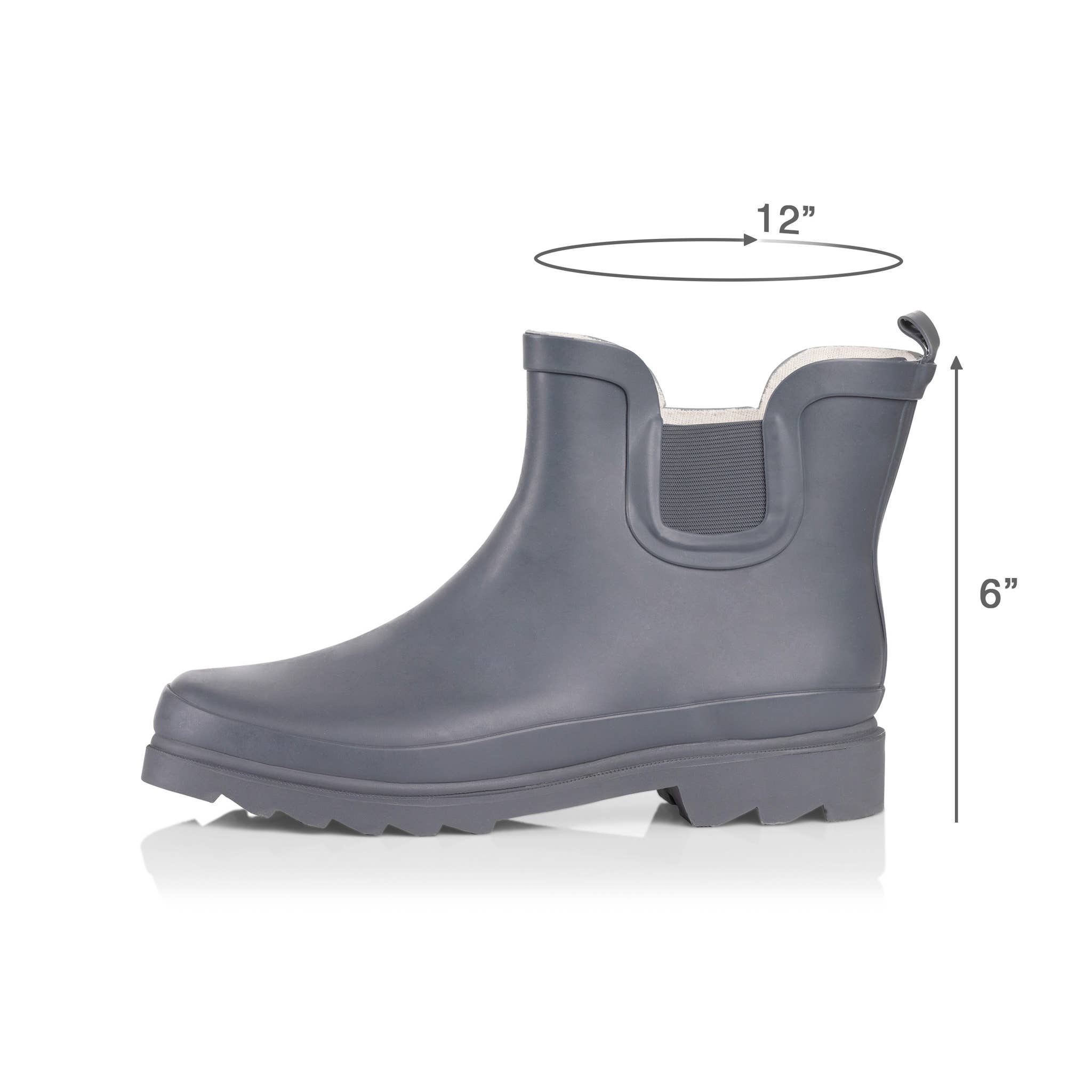 Eastern Off Price – wholesale Rain boots – Women’s – NORTY Womens 6" Ankle Rain Boots 39973 Matte Charcoal5