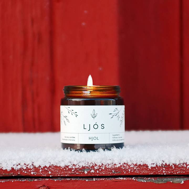 LJÓS Candles - Wholesale Jar/Filled Candle - HJOL Norwegian Winter Edition Soy Wax Candle8