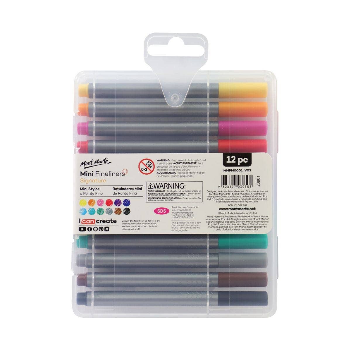 Mont Marte Usa, Inc. - Wholesale Marker - Mini Fineliner Marker Signature 12pce1