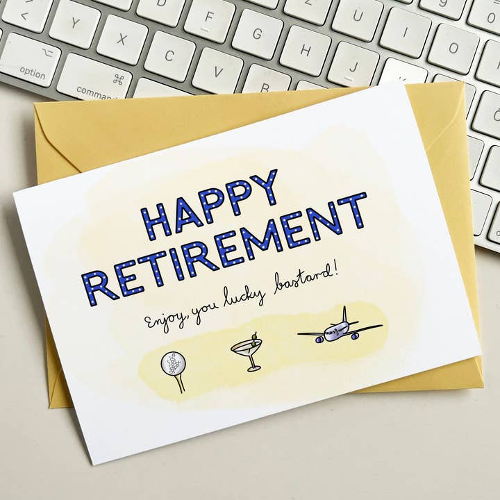 Sjov pensionering Card - Nyd! for engroshandel hos The Friendly Colleague