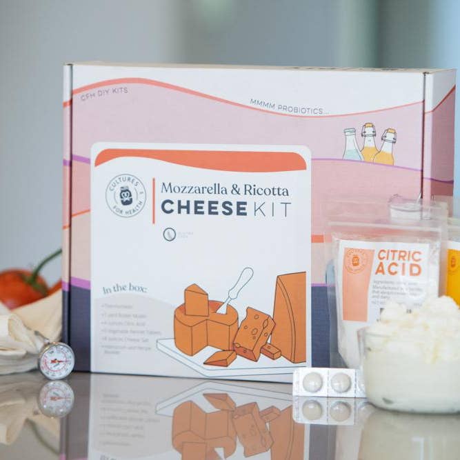 Cultures for Health - Wholesale DIY Food Kit - Mozzarella and Ricotta Cheese Making Kit (8 Count Case Pack)1