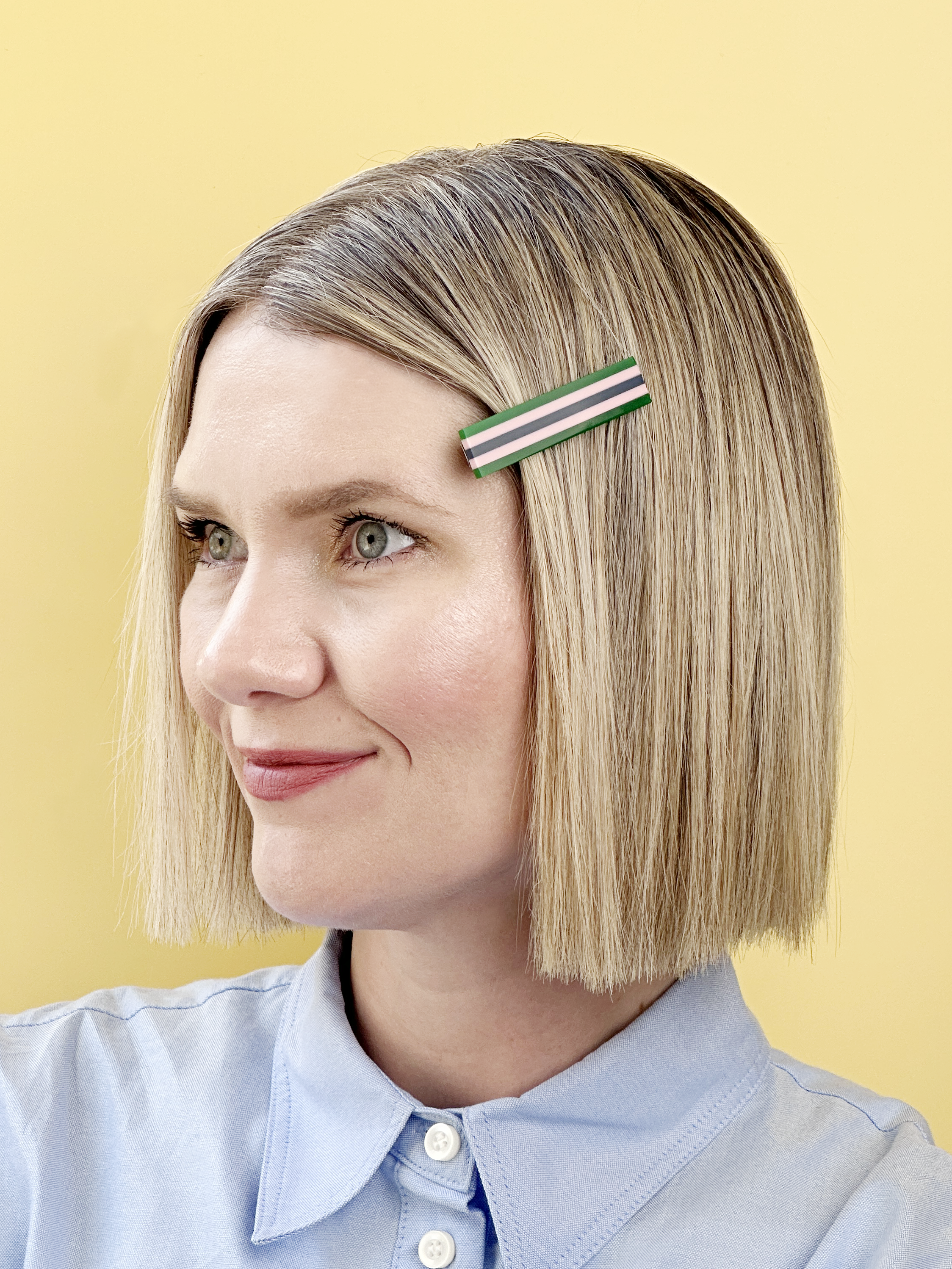 Combinist Goods - Wholesale Hair Clip - Women's - Striped Hair Clip | Large15