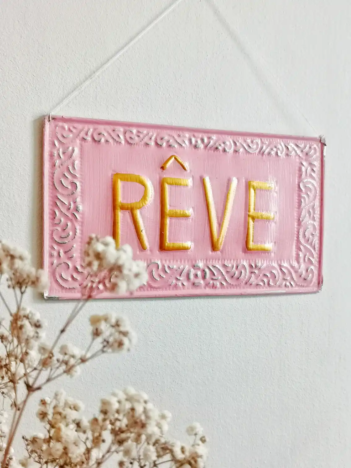 Nayda Diaries - Wholesale Wall Accent - DREAM metal decorative plate3