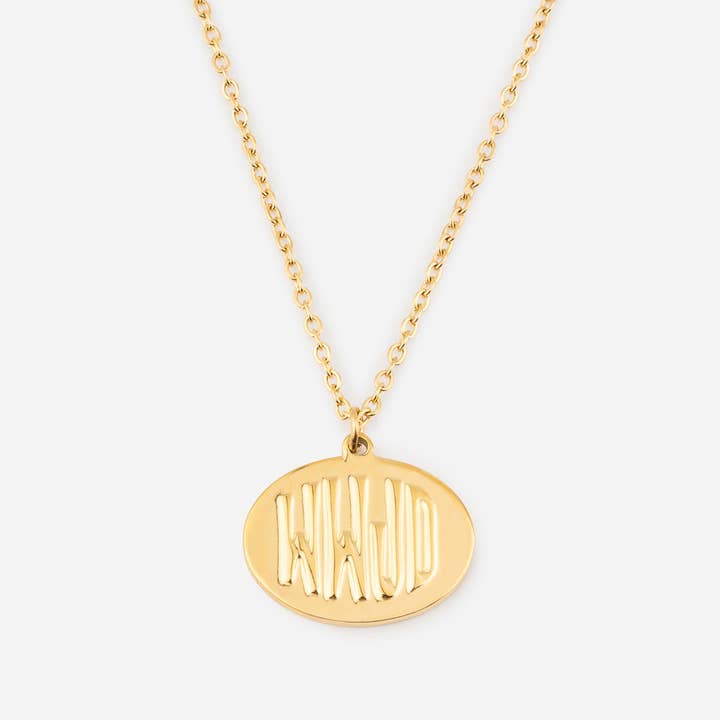 Elevated Faith - Wholesale Pendant/Charm Necklace - Gold WWJD Necklace