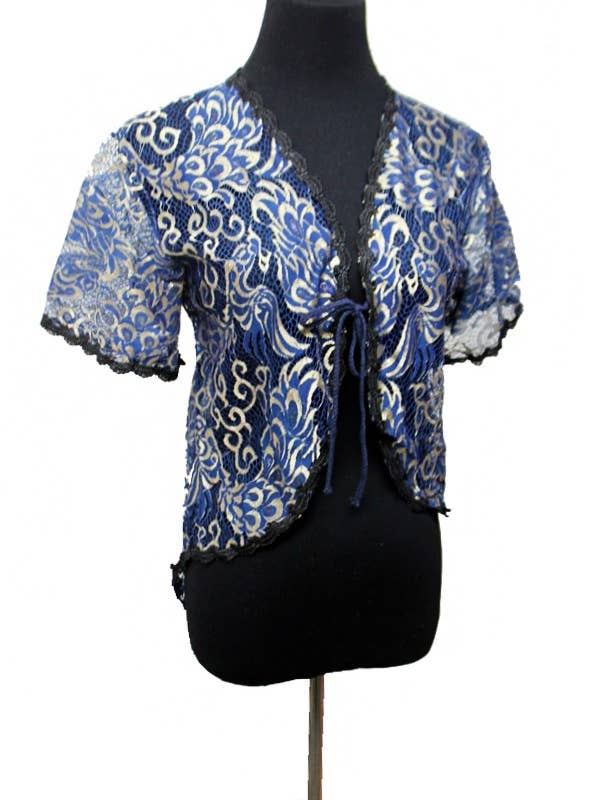Cardigan à manches courtes en tissu de style kimono pour la vente par Cap Zone