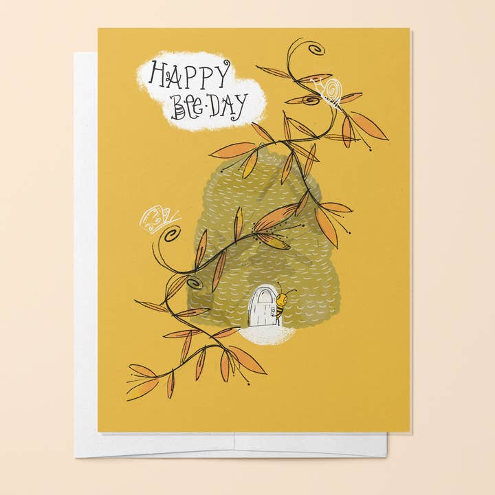 Happy Bee-day Birthday Card for wholesale by HELLO EDDIE