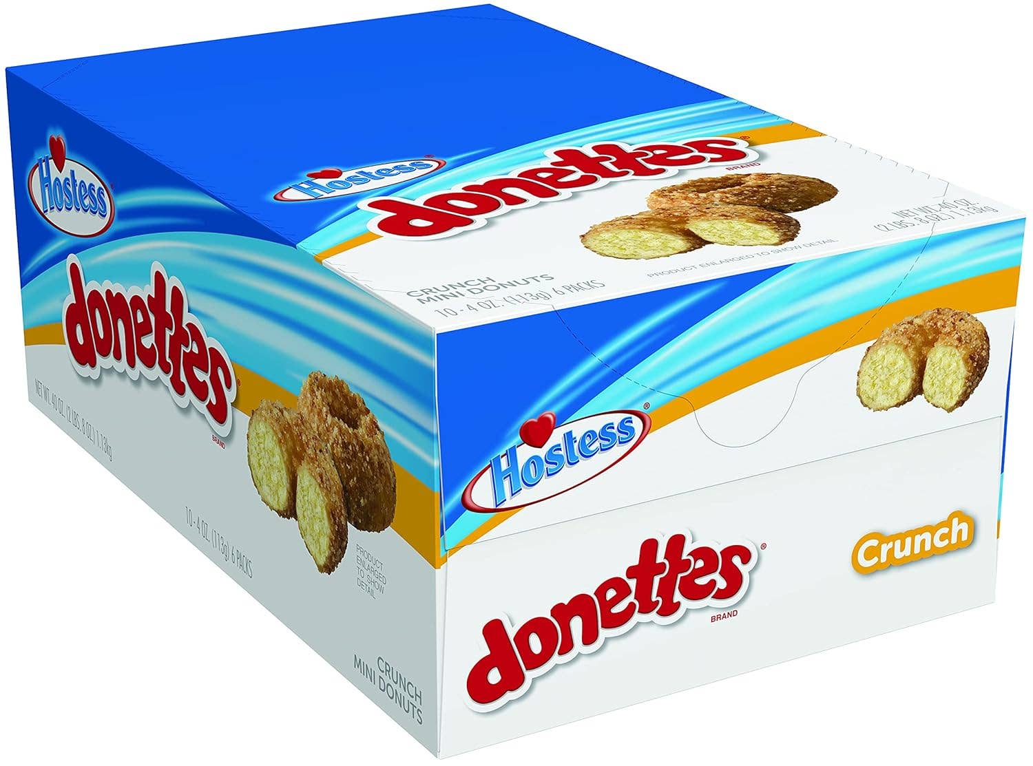 Long Island Candy Factory – wholesale Tårta – Hostess Donette Mini Donuts Crunch 85 g 10-pack Enkelportion1