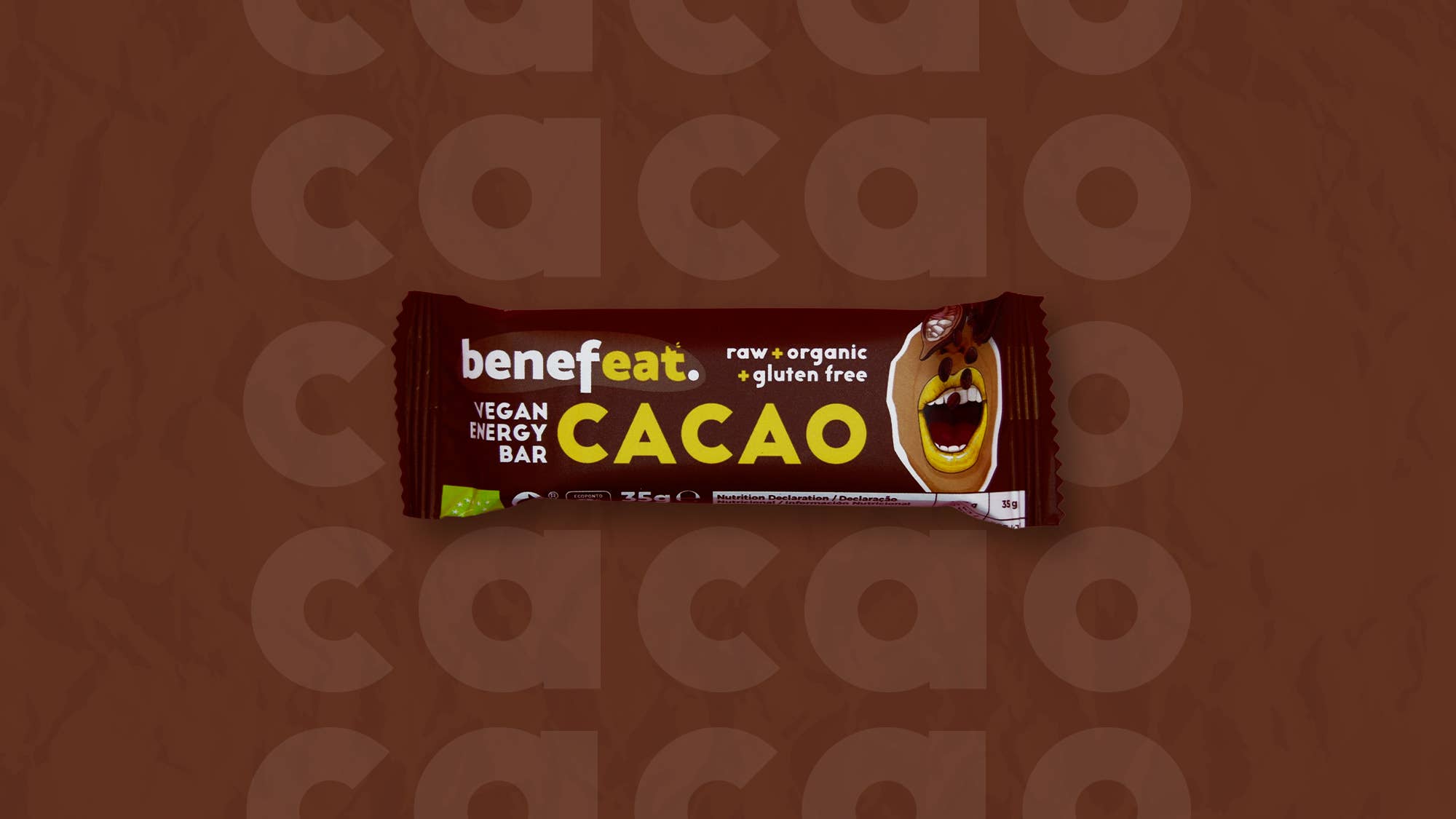 BENEFEAT - Wholesale Snack bar - Raw Organic Energy Bars Gluten-free Cocoa1