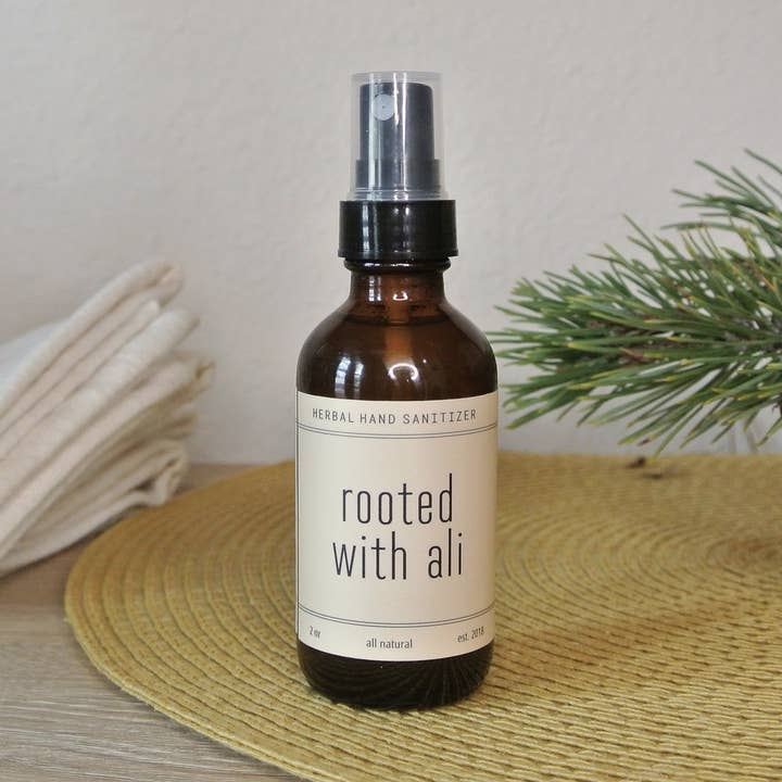 Colorado pinon pine hand sanitizer for wholesale by the stinging nettle apothecary