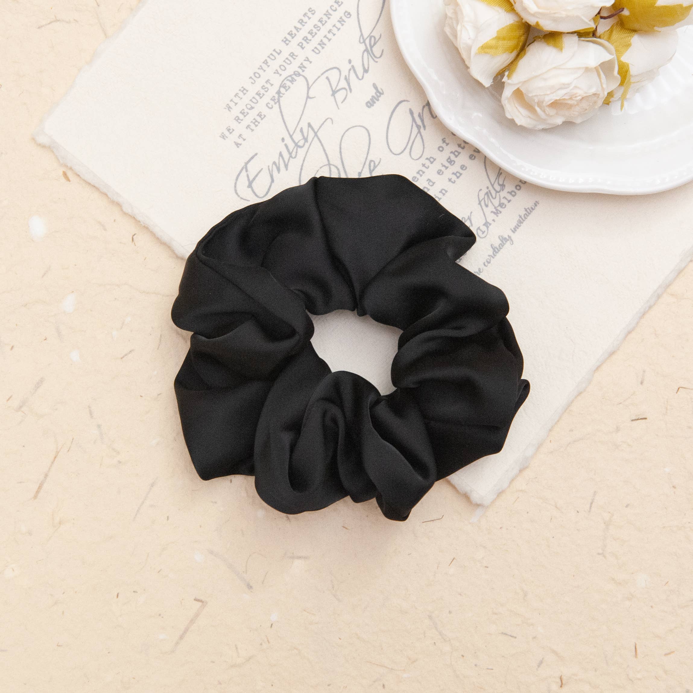 SOMETHING MINTY - Vente Chouchou – femme - Chouchous en satin faits à la main 12