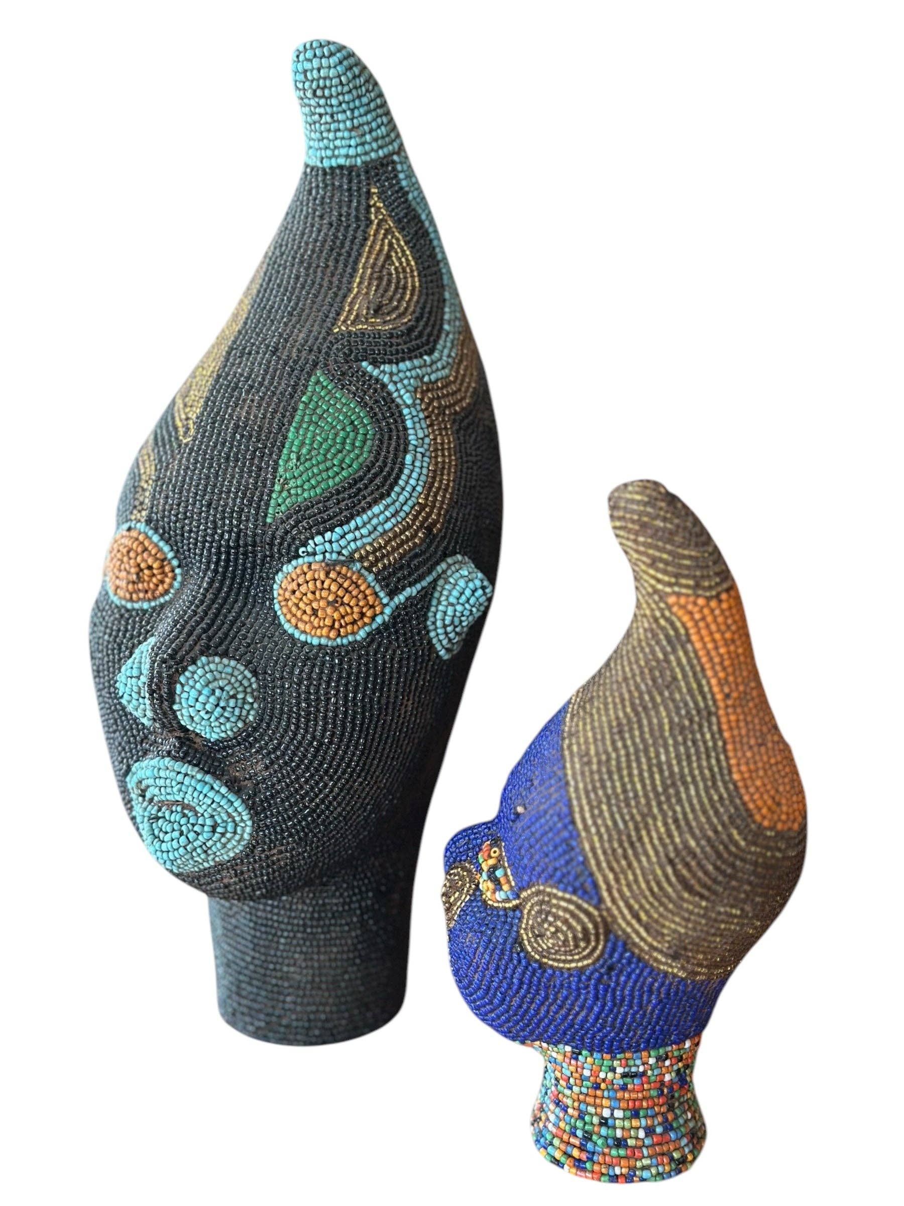 SOUK in the CITY - Wholesale Decorative Figurine - MEDIUM Bamileke Statues - new design14