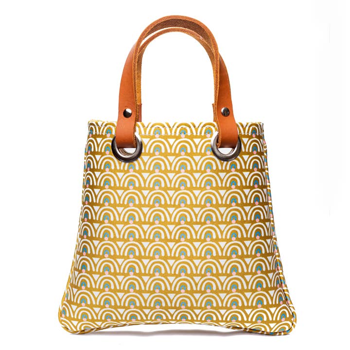 Green domes Mini Tote Bag for wholesale by Aaliyah Makoni