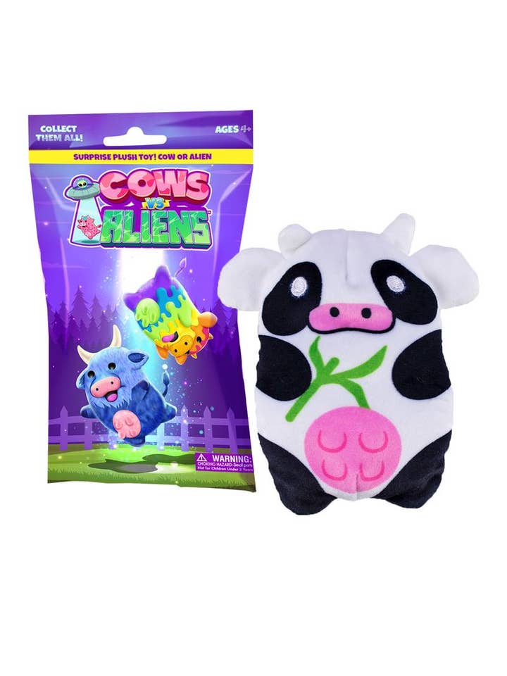 Cows vs Aliens 4" Plush Mystery Bag Assortment in Display for wholesale by License 2 Play Toys