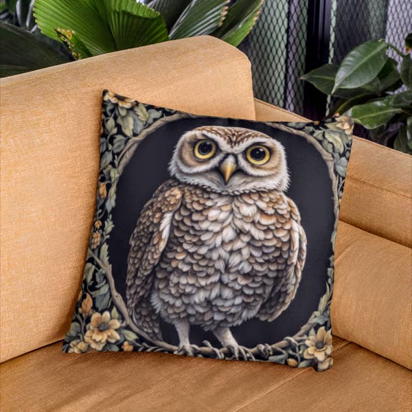 Upside Down Owl Farm - Wholesale Throw/Decorative Pillow - Burrowing Owl Pillow