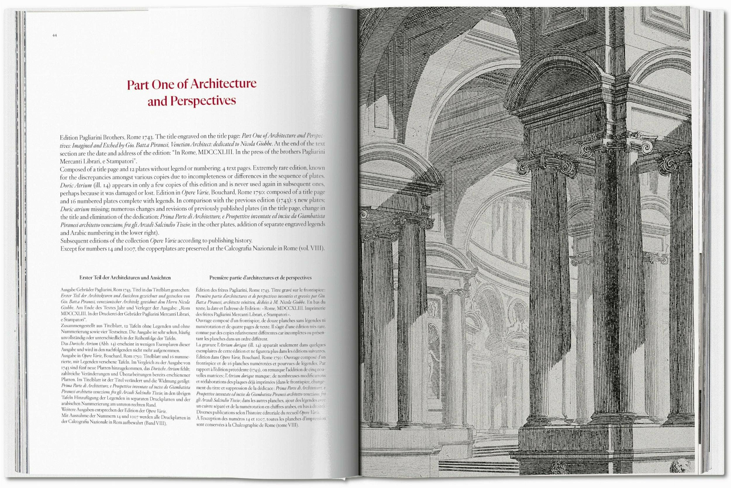 TASCHEN America - Wholesale Arts & Entertainment - Piranesi. The Complete Etchings (German, French, English)2