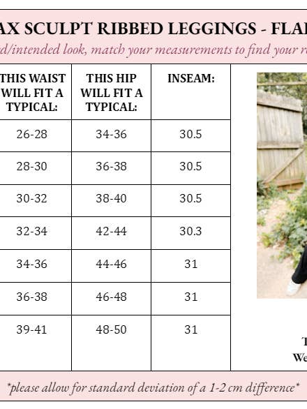 Girl Code Couture - Vente Legging de sport/d'intérieur – femme - Legging côtelé Molly Max Sculpt - Flare1