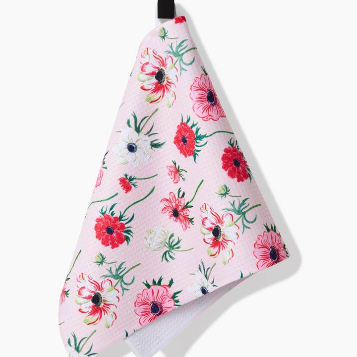 Geometry - Wholesale Tea Towel - Anemone Garden Flowers Bar Towel