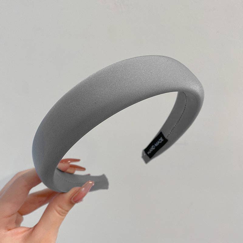 Dipped Shop - Wholesale Fashion Headband - Women's - Solid Color Sponge Padded Satin Headbands DP25B8661