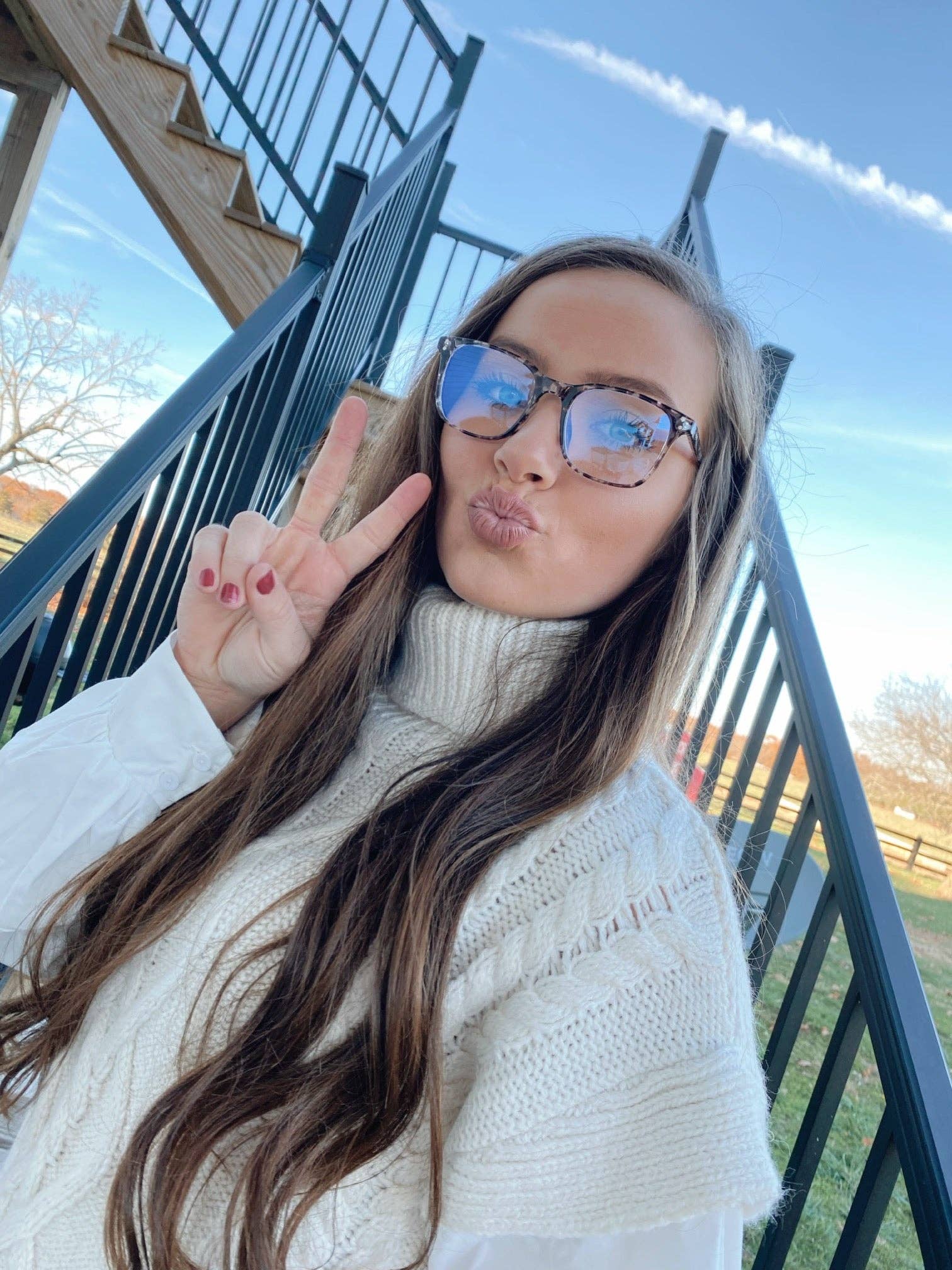 The Front Porch Label - Wholesale Eyeglasses - Women's - Grey Tortoise Blue Light Blocking Glasses9